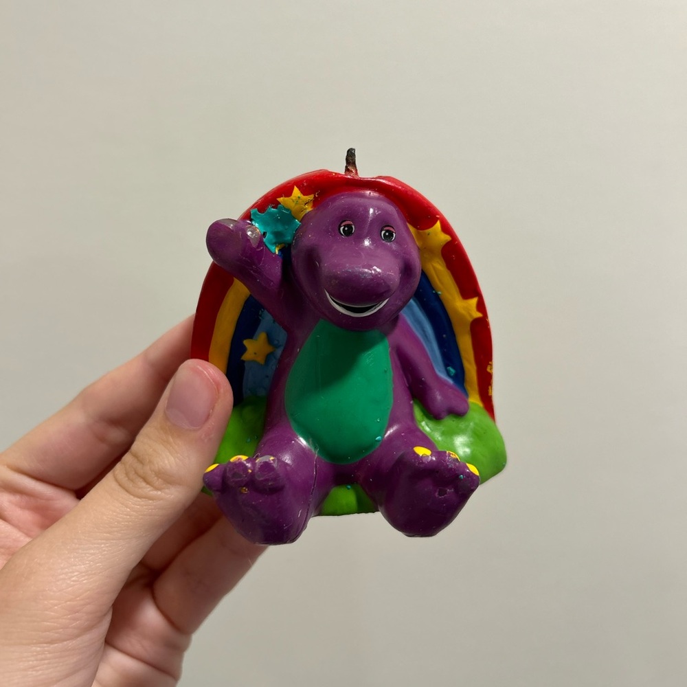1998 Barney Birthday Candle